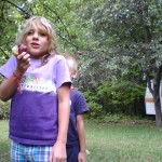 Open Classroom kids camp it up for the annual apple harvest in the Anackers' heirloom orchard.